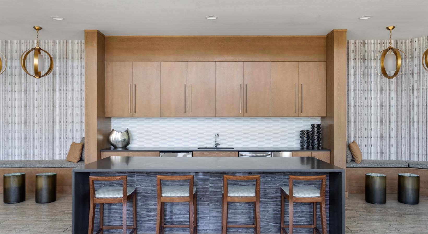 The essence of exceptional living a kitchen with wooden cabinets